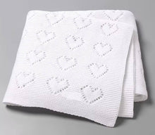 Load image into Gallery viewer, Heart Cotton Knit Blanket