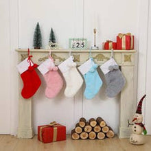Load image into Gallery viewer, Christmas Stocking & Thread, Blue, Pink, Red and White