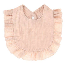 Load image into Gallery viewer, Muslin Ruffle Toddler Bib ($4 ea) Baby Gift, Shower Gift