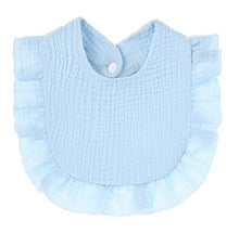 Load image into Gallery viewer, Muslin Ruffle Toddler Bib ($4 ea) Baby Gift, Shower Gift