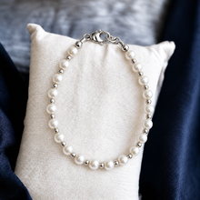 Load image into Gallery viewer, Classic Pearls (RP-1 White) Bracelet, Children's Jewelry