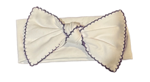 Load image into Gallery viewer, Picot Trim Bows, Headband, Infant, Newborn