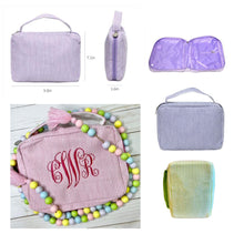 Load image into Gallery viewer, Accessory Bag, Bib Cover, Beach Tote (Seersucker)