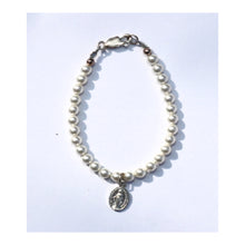 Load image into Gallery viewer, Classic Pearls with Medal (Mary or Cross)