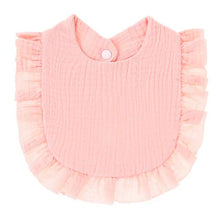 Load image into Gallery viewer, Muslin Ruffle Toddler Bib ($4 ea) Baby Gift, Shower Gift
