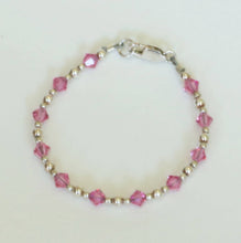 Load image into Gallery viewer, Birthstone Collection -2 Baby Bracelet Children Jewelry
