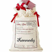Load image into Gallery viewer, Santa / Christmas Bags - Monogram, Embroidery, Canvas
