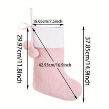 Load image into Gallery viewer, Christmas Stocking &amp; Thread, Blue, Pink, Red and White
