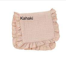 Load image into Gallery viewer, Muslin Ruffle Burp (4$ ea) Baby Gift, Shower Gift, Newborn
