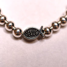 Load image into Gallery viewer, Sterling Silver with Jesus Bead

