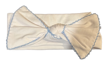 Load image into Gallery viewer, Picot Trim Bows, Headband, Infant, Newborn
