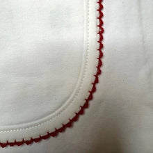 Load image into Gallery viewer, Picot Trim/ Receiving Blanket Baby Gift, Embroidery, Mono

