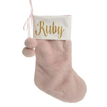 Load image into Gallery viewer, Christmas Stocking &amp; Thread, Blue, Pink, Red and White
